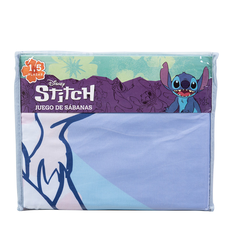 SABANA 1.5 PLAZAS DISNEY STITCH LUNA - 3
