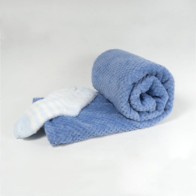 SET REGALABLE MASHINI MANTA 152 X 127 CM LAVANDA + CALCETAS - 2