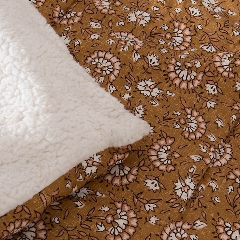 PLUMON ESTAMPADO SHERPA INDIA 2 PLAZAS OCRE - 3
