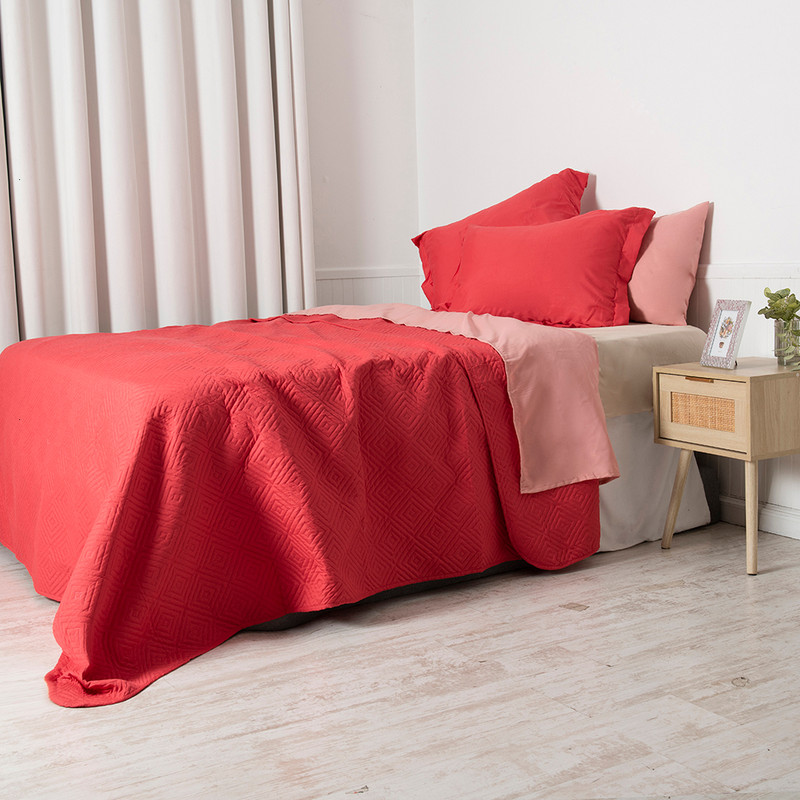 SET QUILT+SAB ESTAMPADO 2P CORAL - 5