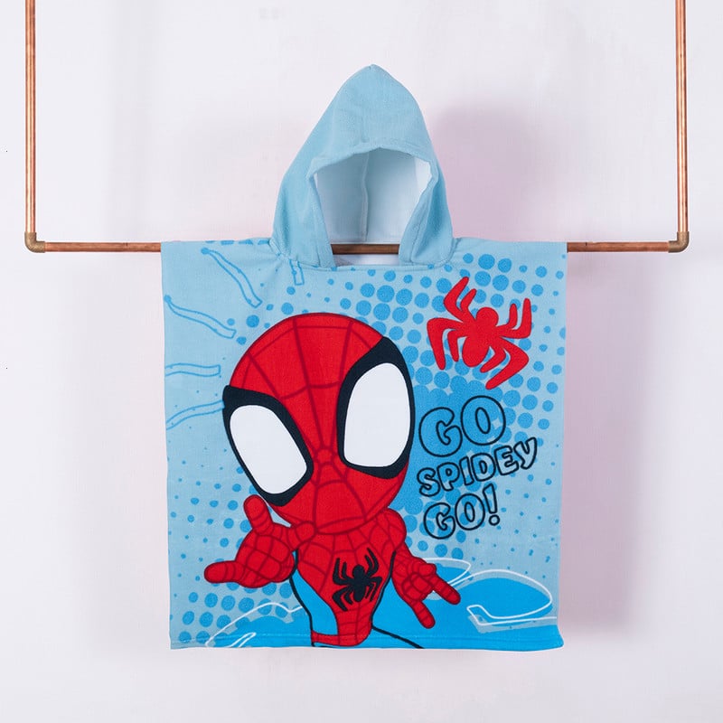 TOALLA PLAYA CAPUCHA 60X120 SPIDERMAN GO - 1