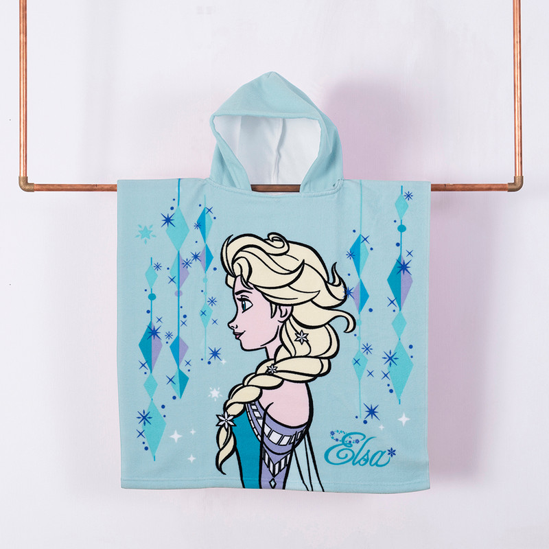 TOALLA PLAYA CAPUCHA 60X120 FROZEN CRISTAL - 1