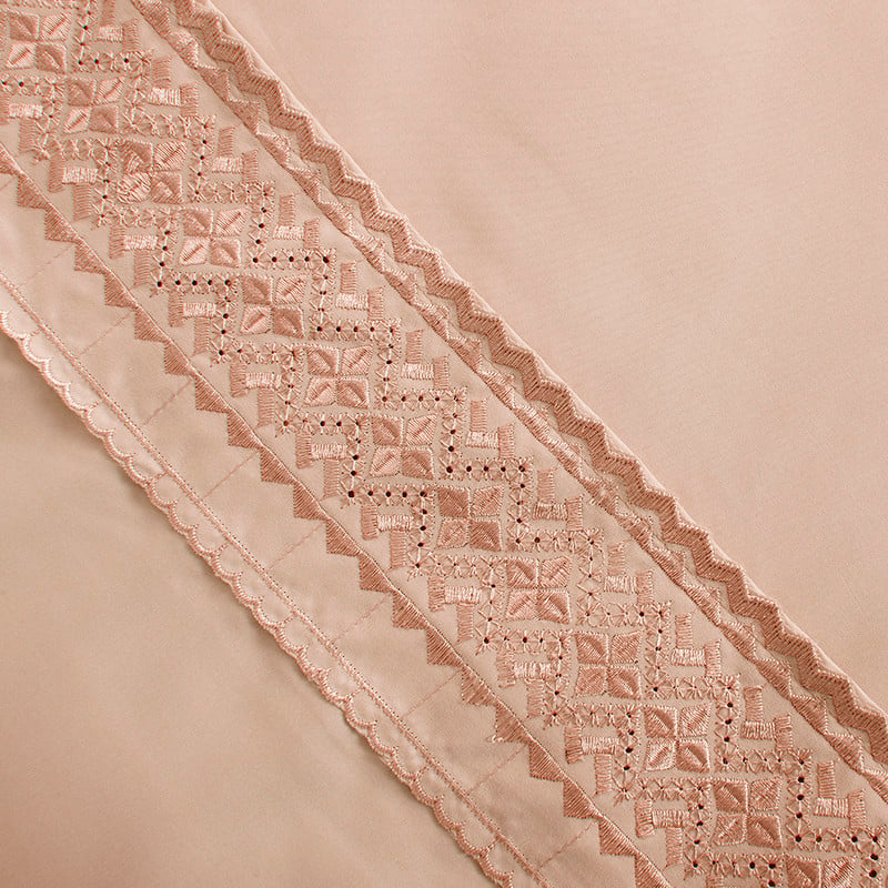 SÁBANAS PLUMETTI 2 PLAZAS DAMASCO BRODERIE BORDADA - 4