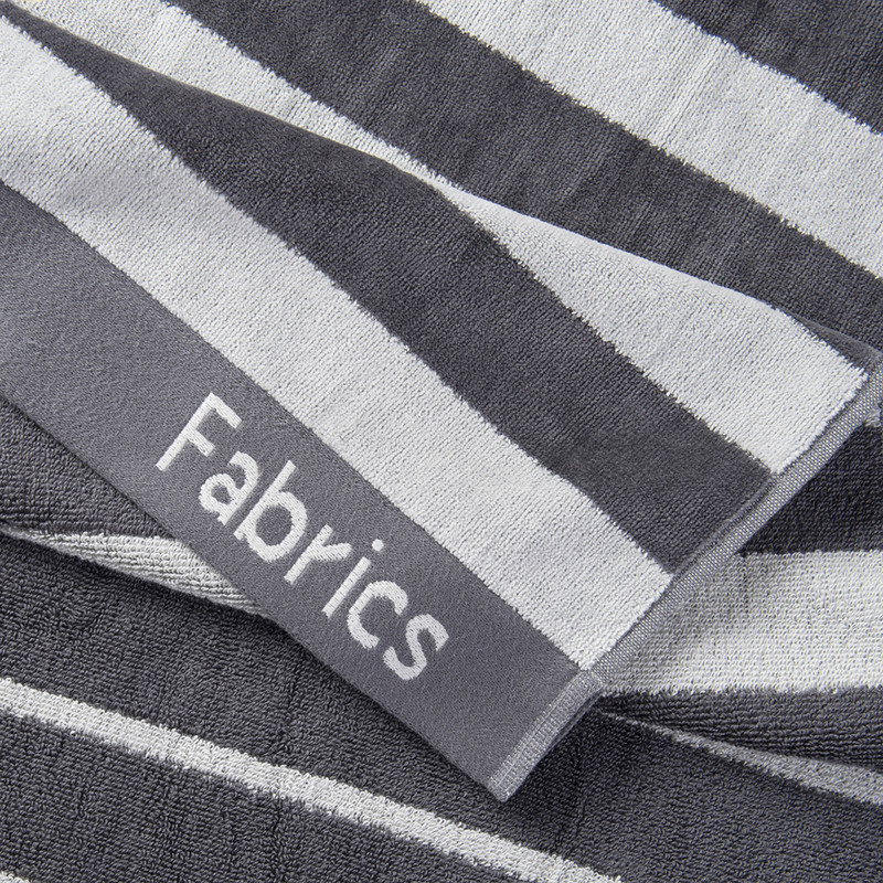 TOALLA PLAYA JACQUARD BANA 90X180 GRIS - 2