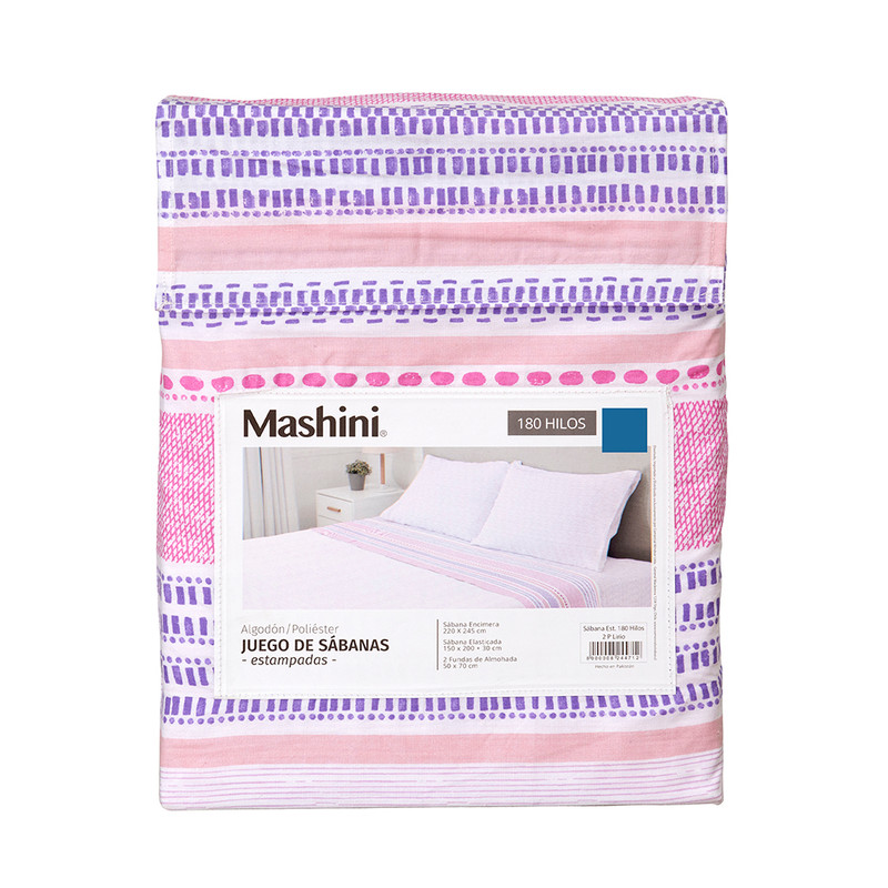 SABANA MASHINI 180 HILOS KING LIRIO - 5