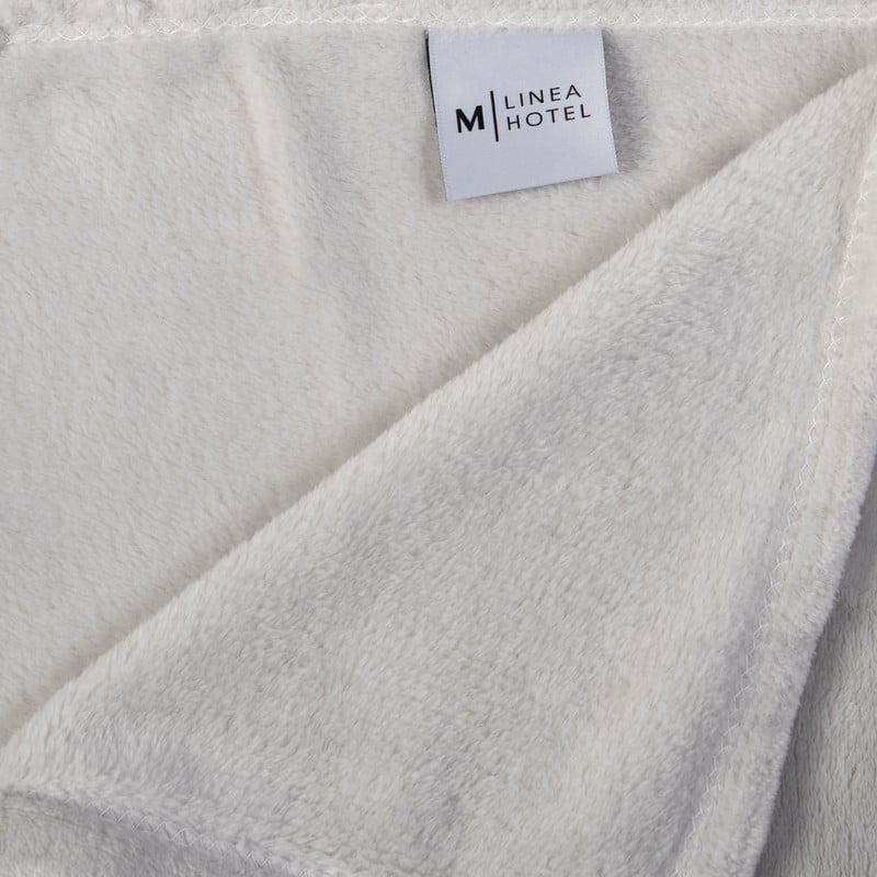 FRAZADA FLANNEL LINEA HOTEL KING GRIS CLARO - 2