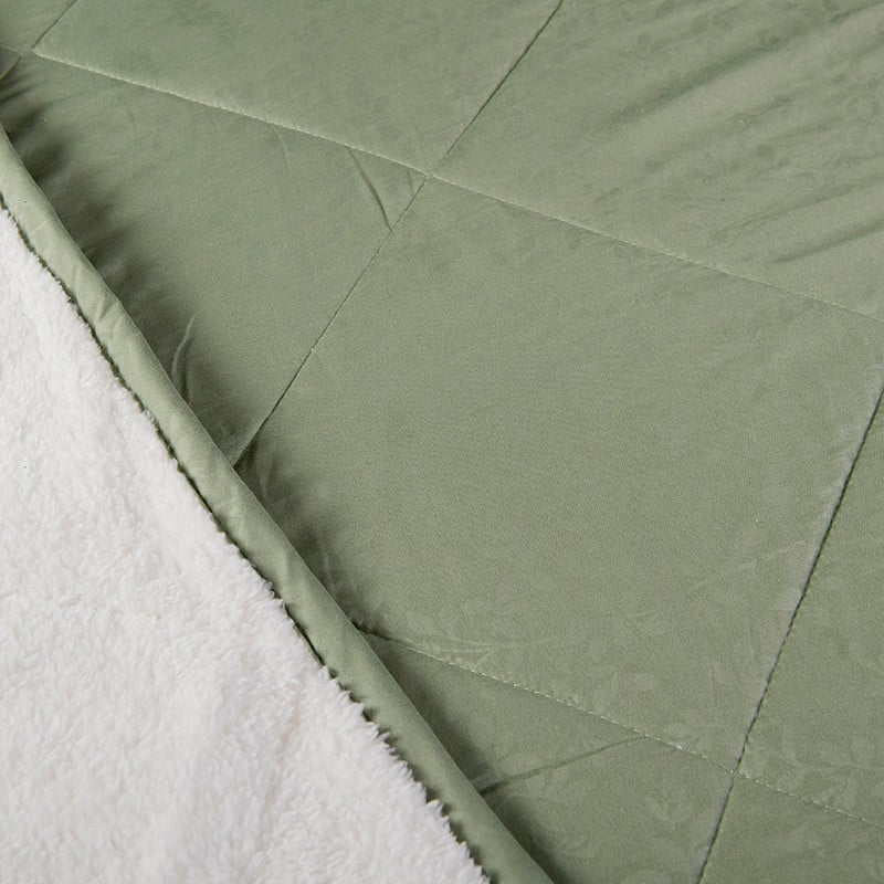 PLUMON EMBOSS+SHERPA 2 PLAZAS VERDE - 2