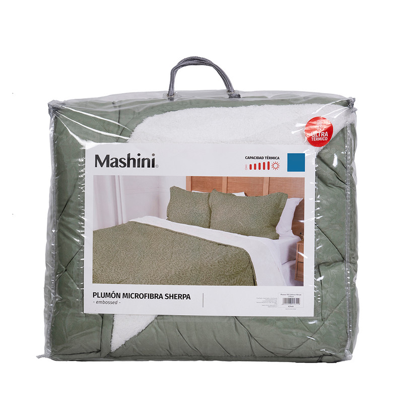 PLUMON EMBOSS+SHERPA 2 PLAZAS VERDE - 5