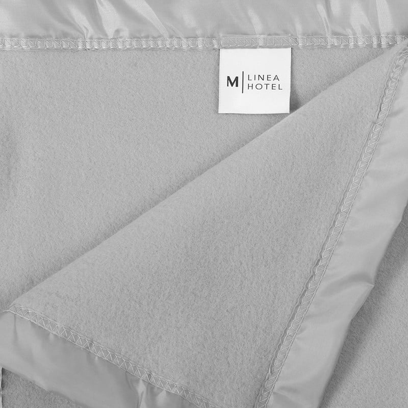 FRAZADA POLAR BORDE SATIN LINEA HOTEL KING GRIS CL - 2
