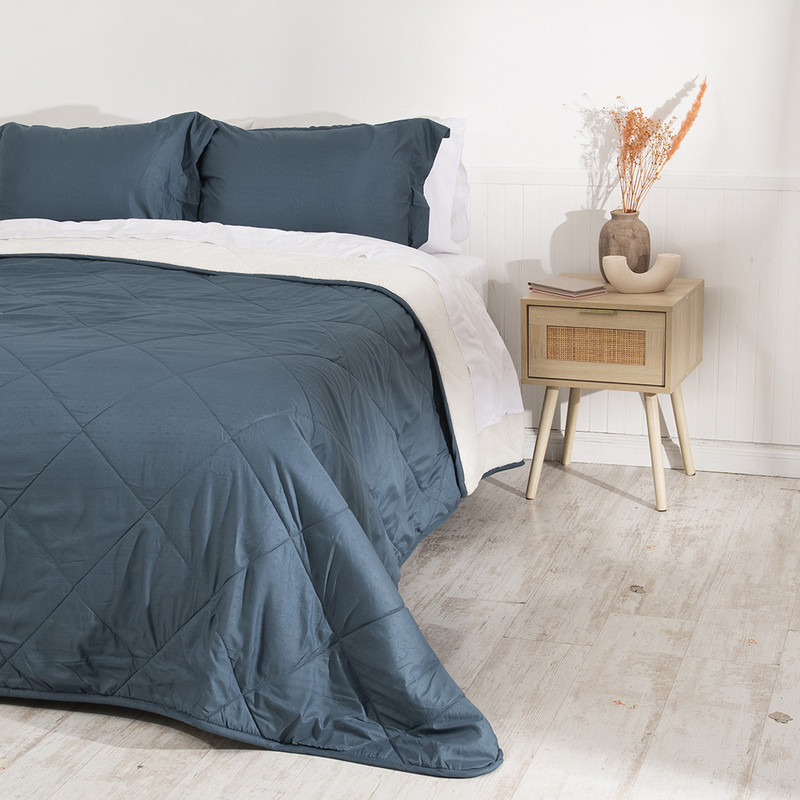 PLUMON EMBOSS+SHERPA 1 PLAZAS AZUL - 4