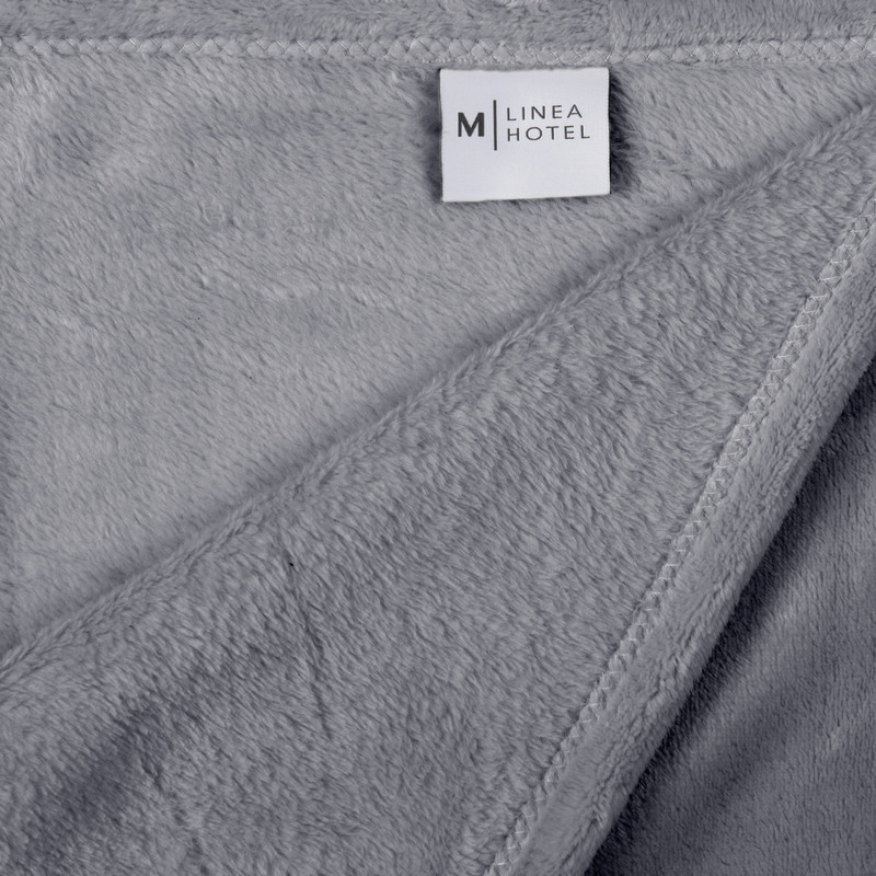 FRAZADA FLANNEL LINEA HOTEL 1 PLAZA GRIS - 2
