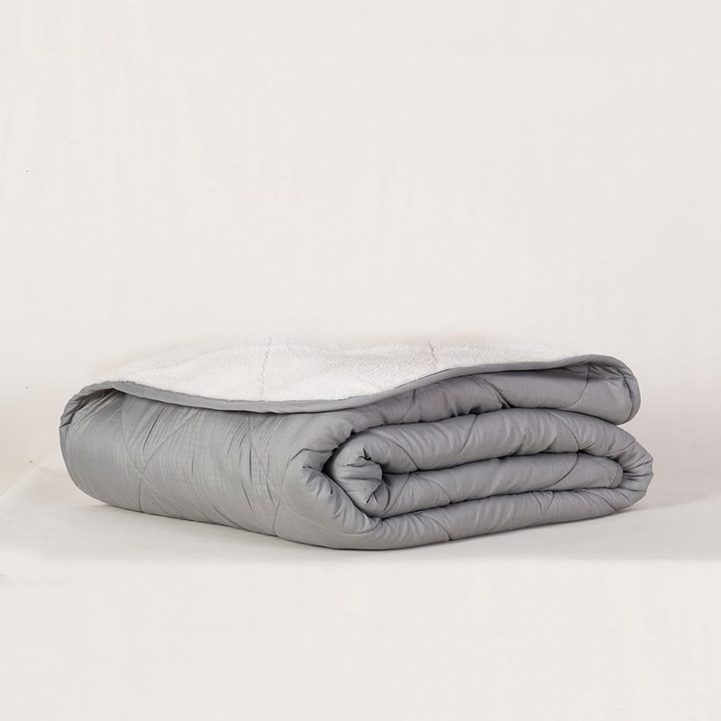 PLUMON EMBOSS+SHERPA 2 PLAZAS GRIS - 3