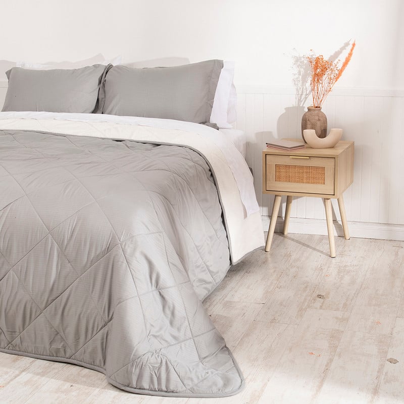 PLUMON EMBOSS+SHERPA 2 PLAZAS GRIS - 4