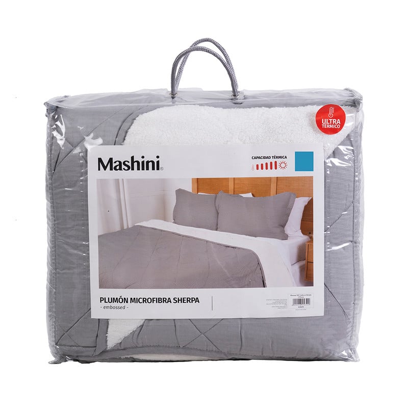 PLUMON EMBOSS+SHERPA 2 PLAZAS GRIS - 5