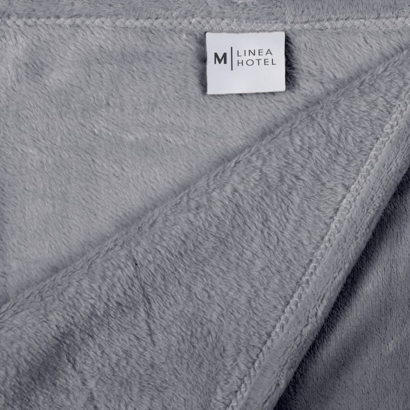 FRAZADA FLANNEL LINEA HOTEL 1.5 PLAZAS GRIS - 2