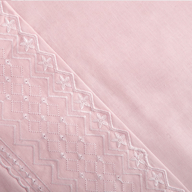 SABANA BRODERIE GEO 1.5 PLAZAS MALVA - 2