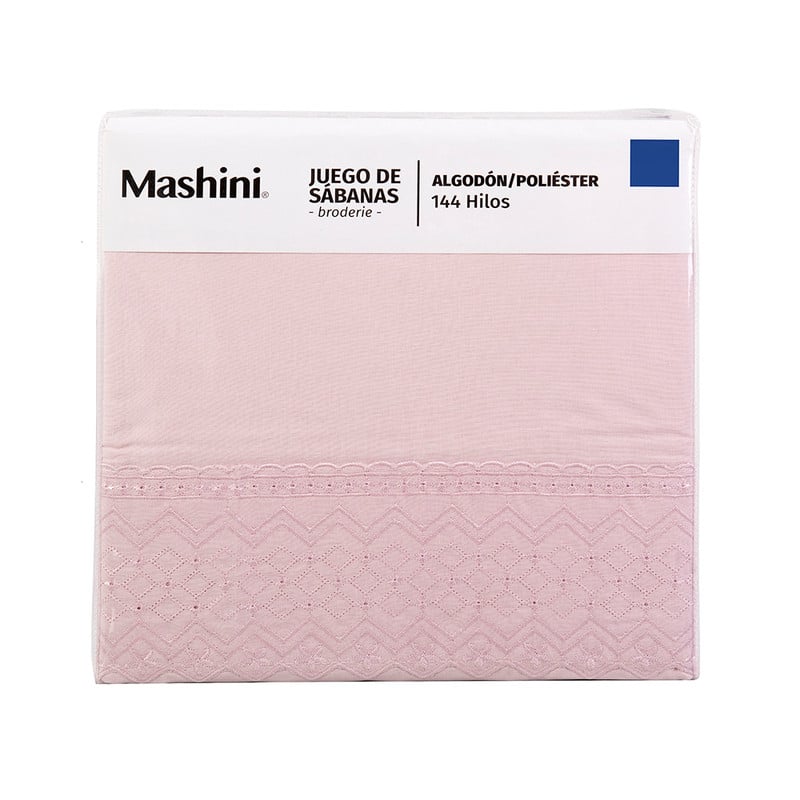 SABANA BRODERIE GEO 1.5 PLAZAS MALVA - 4