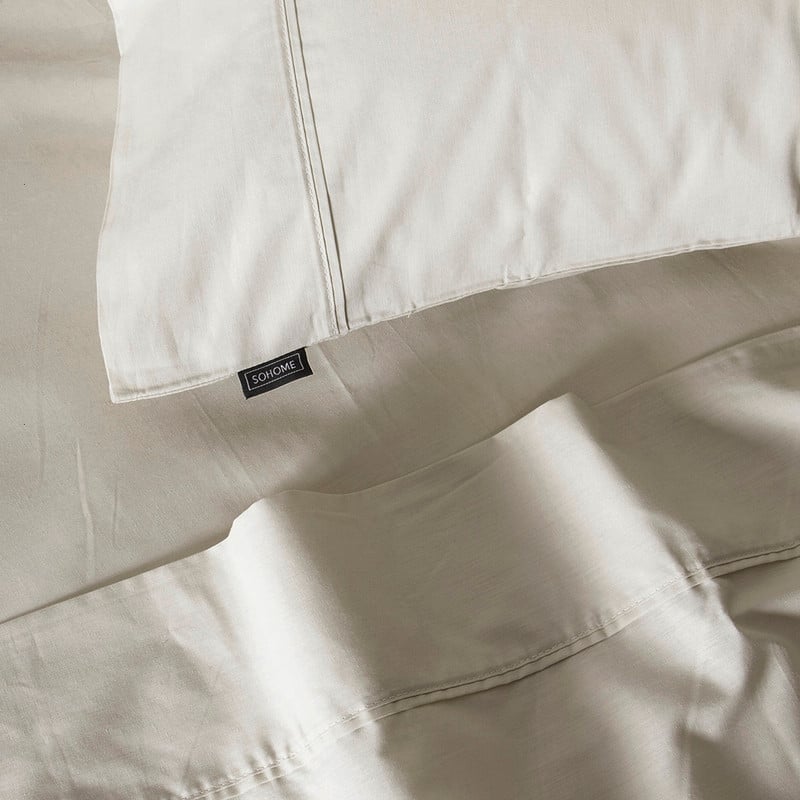 SABANAS LISA SOHOME 180H 1 PLAZAS BEIGE - 2