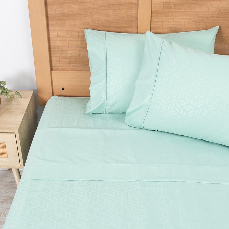 SABANA PLUMETTI EMBOSSED 2 PLAZAS VERDE - 1