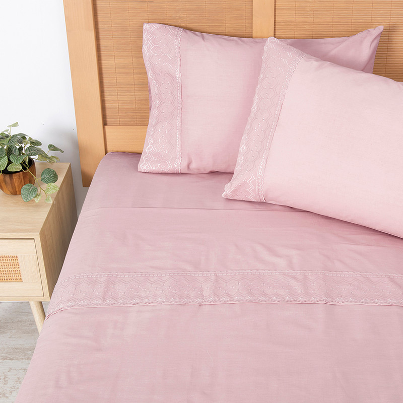 SABANA BRODERIE GEO KING MALVA - 1