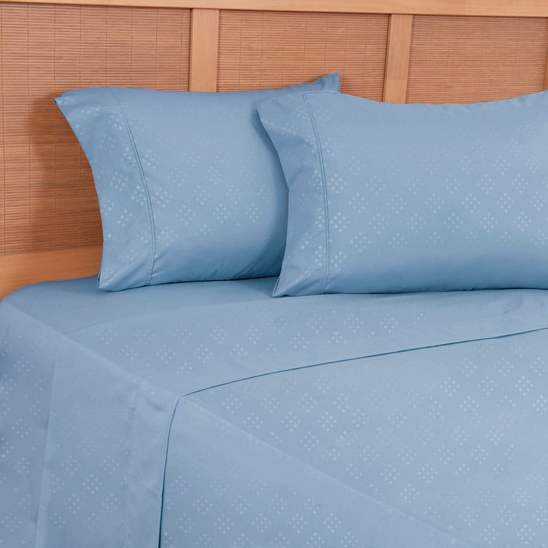 SABANA PLUMETTI EMBOSSED KING CELESTE - 1