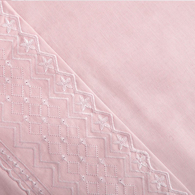 SABANA BRODERIE GEO 2 PLAZAS MALVA - 2