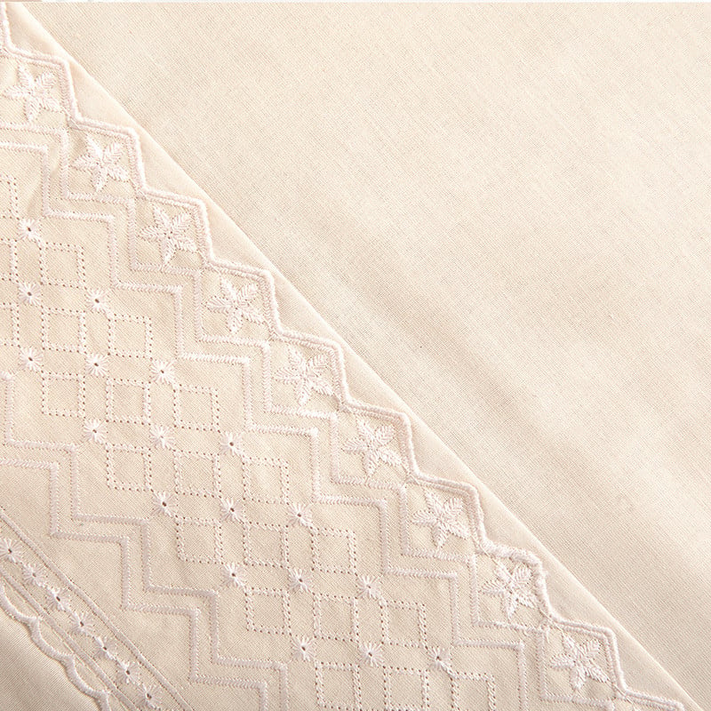 SABANA BRODERIE GEO KING CRUDO - 2