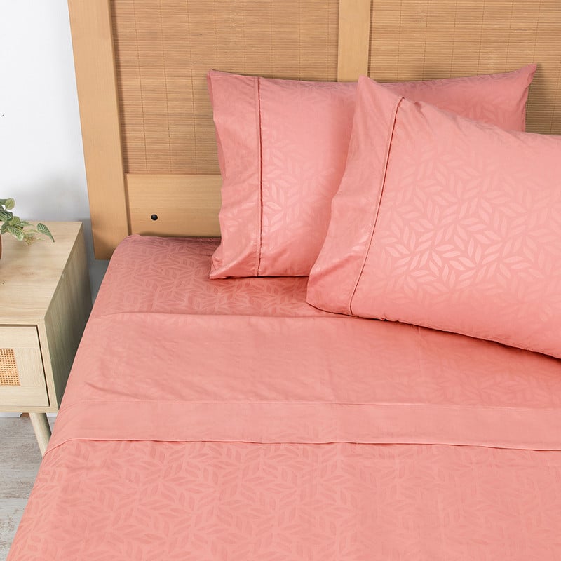 SABANA PLUMETTI EMBOSSED KING TERRACOTA - 1