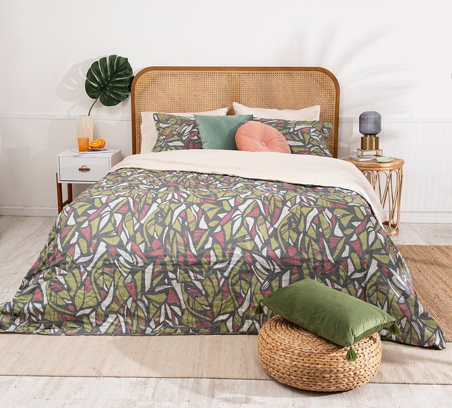 QUILT TOLEDO ESTAMPADO 2 PLAZAS STONE - 6