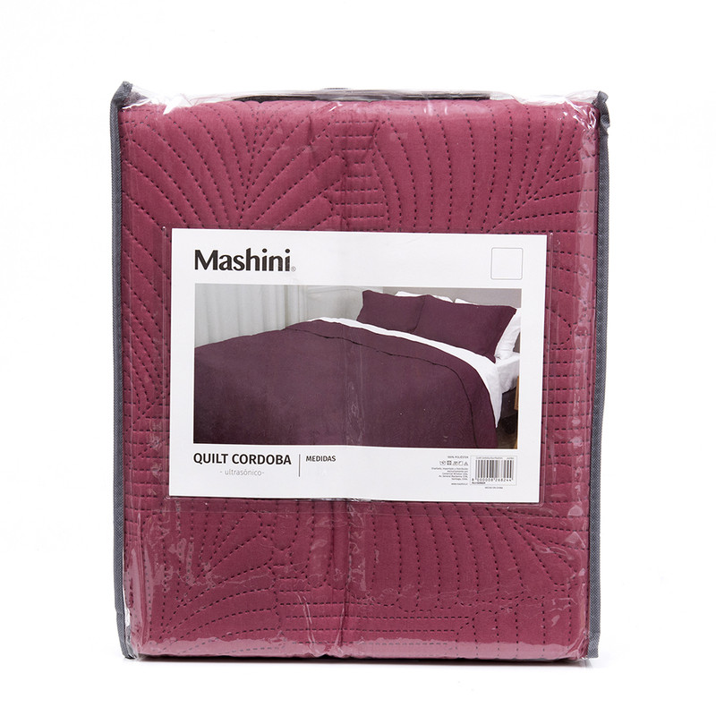QUILT CORDOBA LISA  1.5 PLAZAS BURDEO - 5