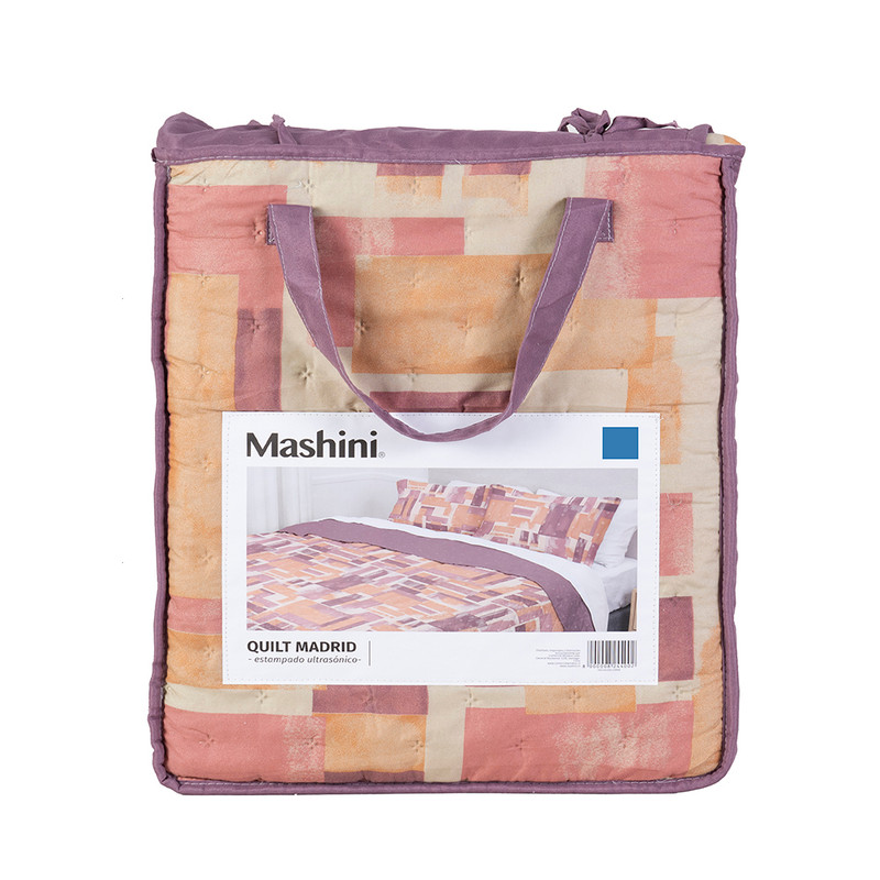 QUILT TOLEDO ESTAMPADO 2 PLAZAS CUBE - 4