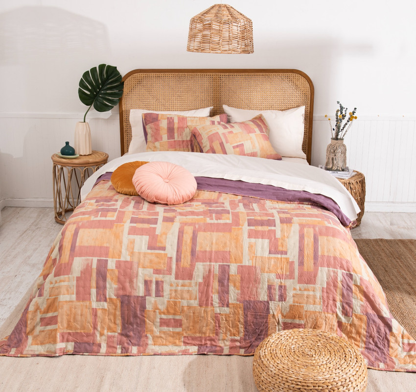 QUILT TOLEDO ESTAMPADO 2 PLAZAS CUBE - 6