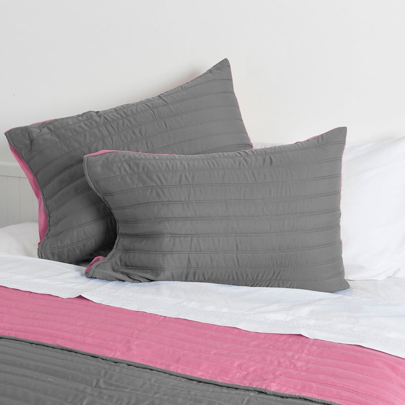 QUILT TOLEDO KING VERDE -ROSADO - 3