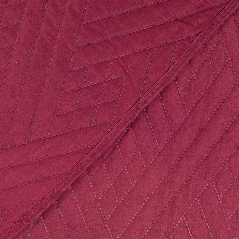SET QUILT LISO + SABANA LISO 1.5 PLAZAS ROJO - 2