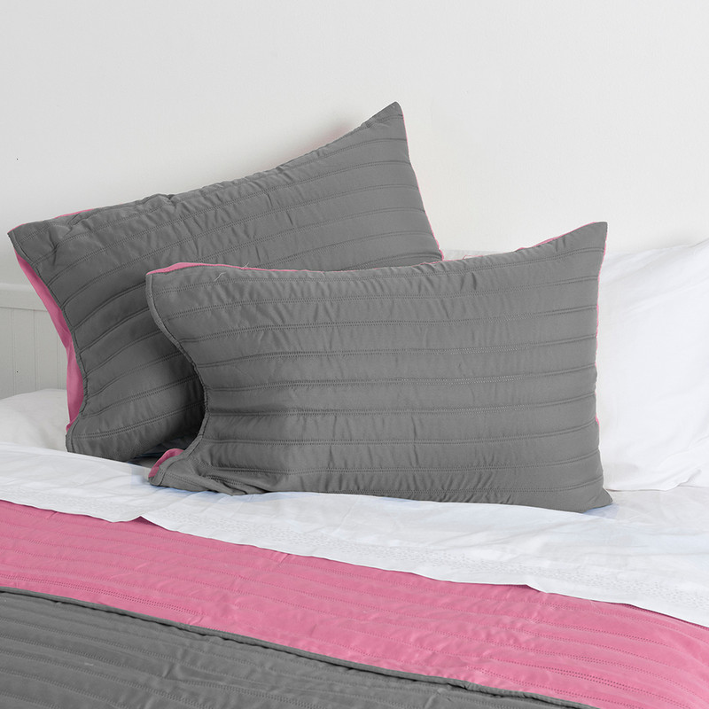 QUILT TOLEDO 1.5 PLAZAS VERDE -ROSADO - 3