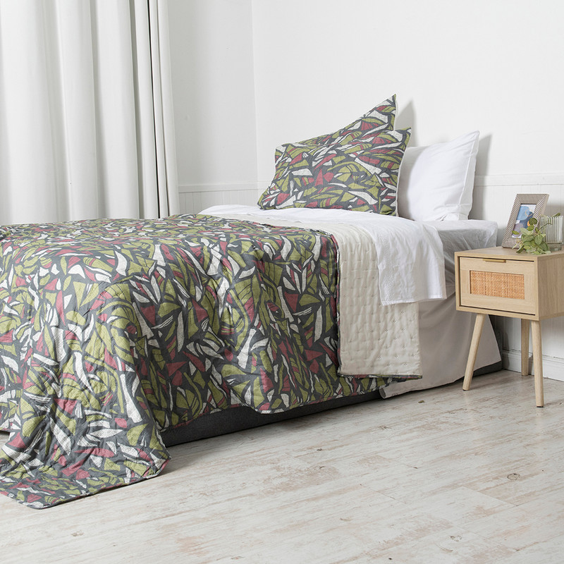 QUILT TOLEDO ESTAMPADO KING STONE - 2