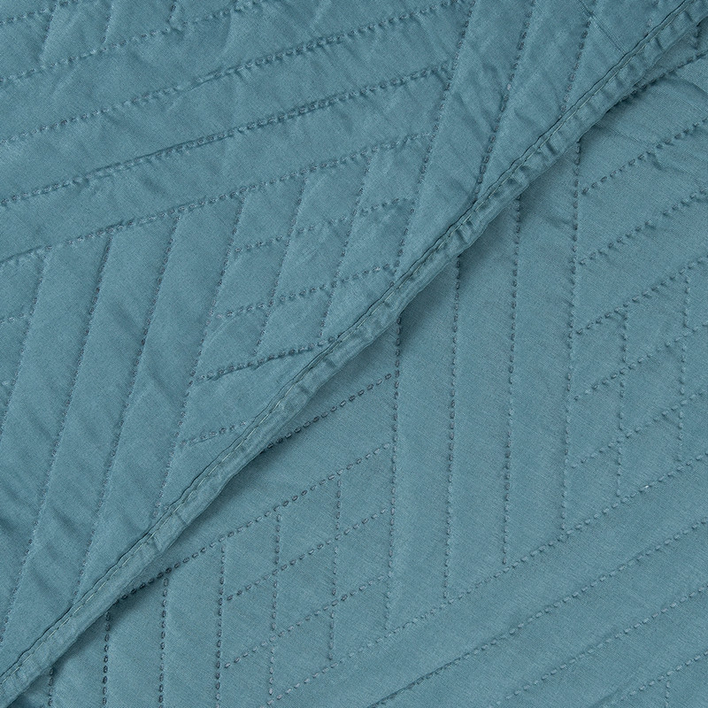 SET QUILT LISO + SABANA LISO KING VERDE - 2