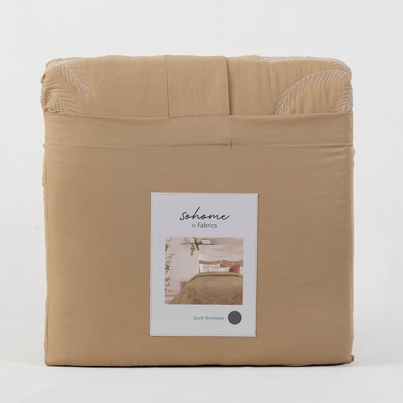 QUILT JUNGLE 2 PLAZAS CAMEL - 4