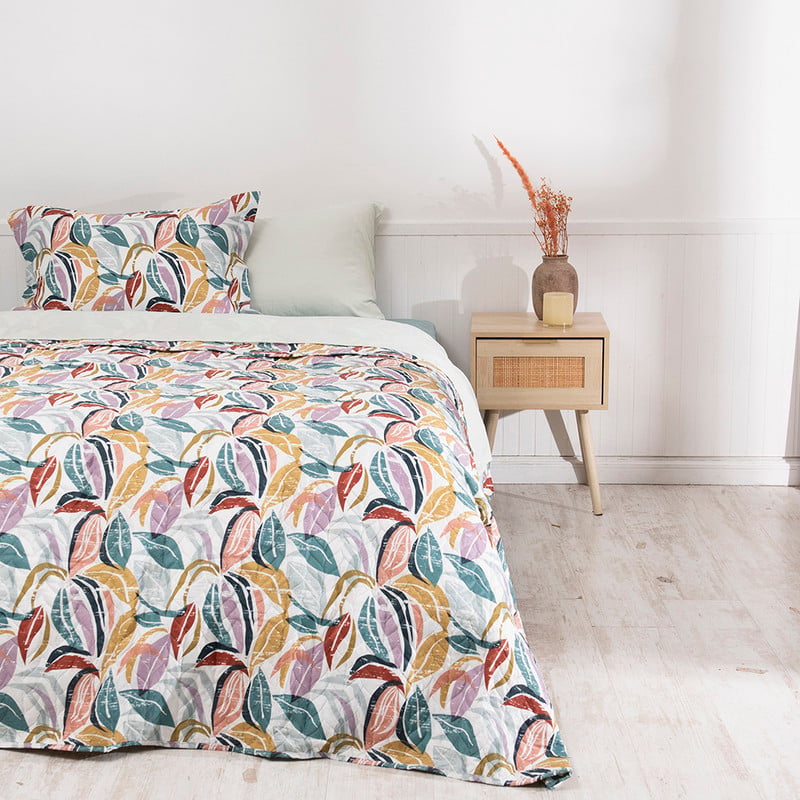 SET QUILT EST + SABANA LISA 1.5 PLAZAS SOFIA - 1
