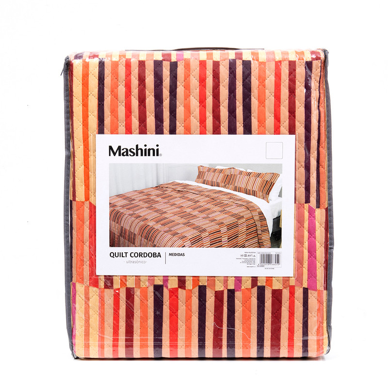 QUILT CORDOBA ESTAMPADO KING GEOMETRICO - 5