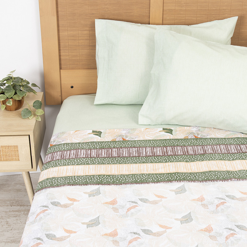 SABANA ESTAMPADA 144H 2 PLAZAS GARDEN - 1