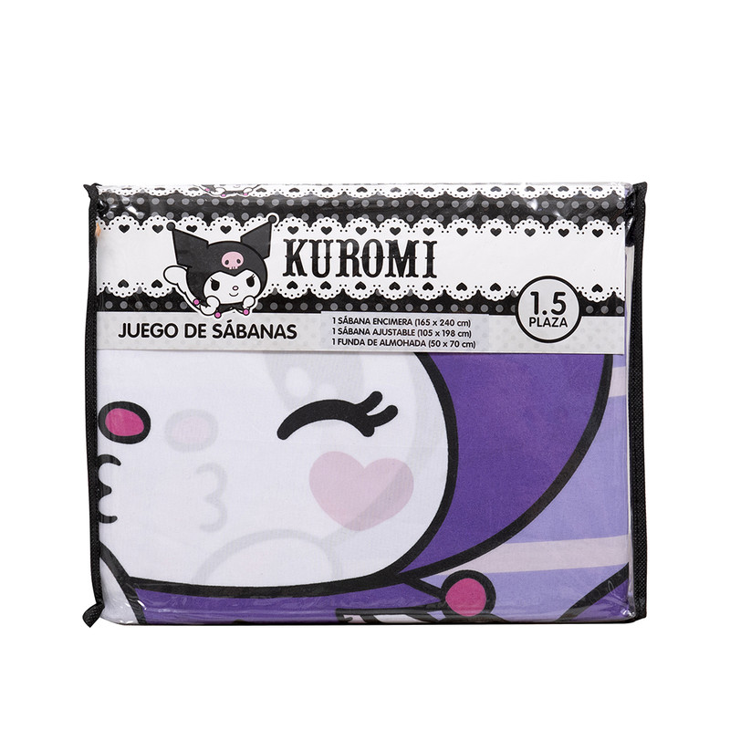 SABANA 1.5 PLAZAS KUROMI COQUETA - 3
