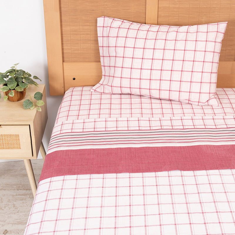 SABANA ESTAMPADA 144H 1.5 PLAZAS TARTAN - 3