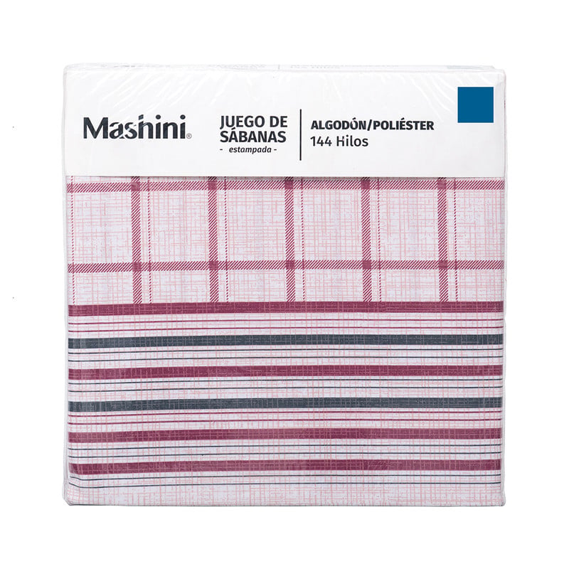 SABANA ESTAMPADA 144H 1.5 PLAZAS TARTAN - 5