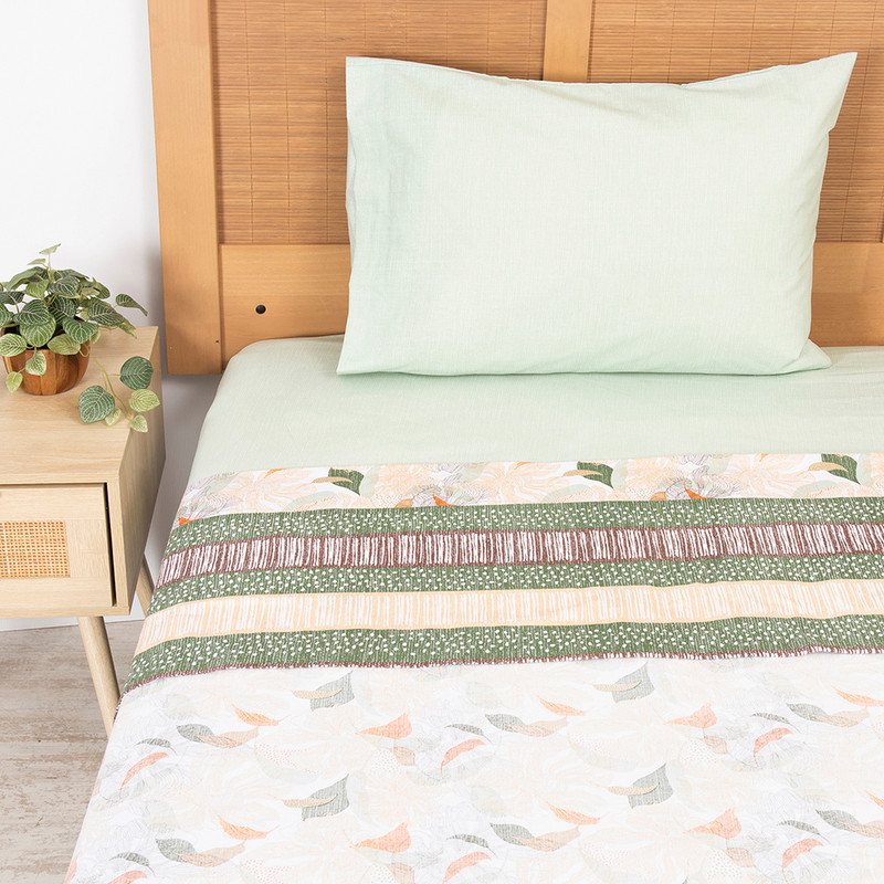 SABANA ESTAMPADA 144H 1.5 PLAZAS GARDEN - 1