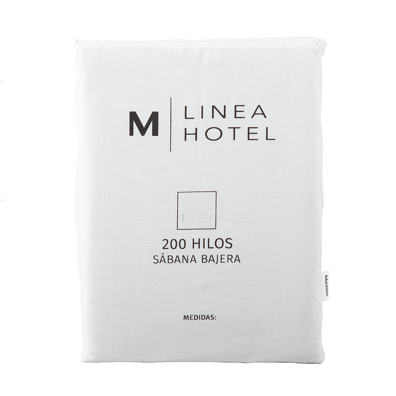 SABANA BAJERA 200 HILOS 1.5 PLAZAS BLANCO - 3