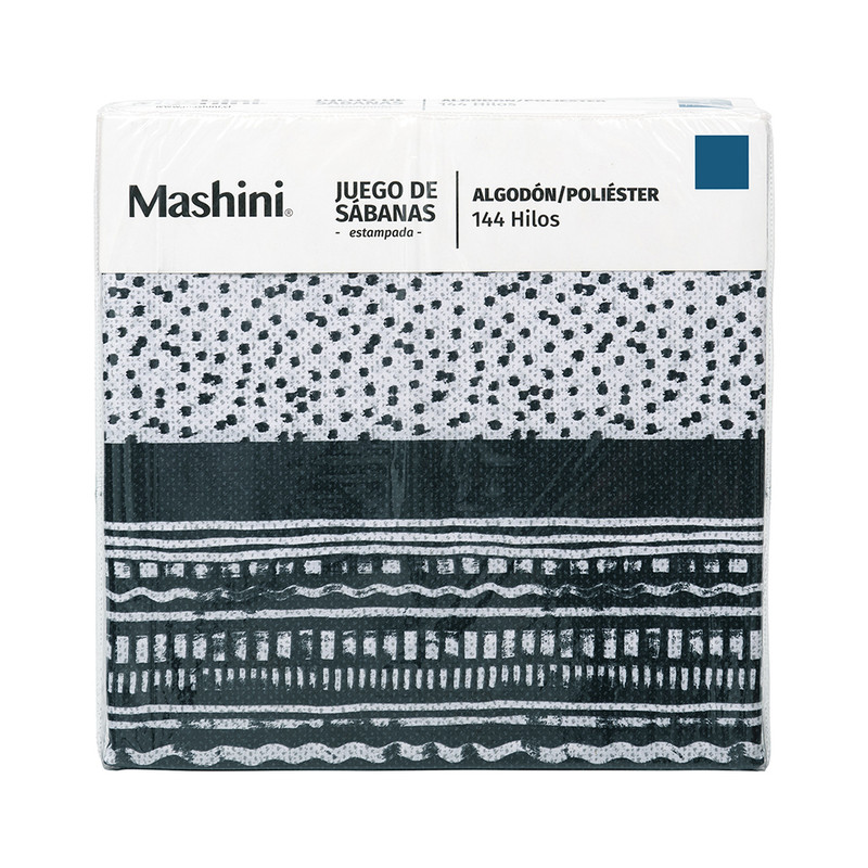 SABANA ESTAMPADA 144H KING GEOMETRIC - 5