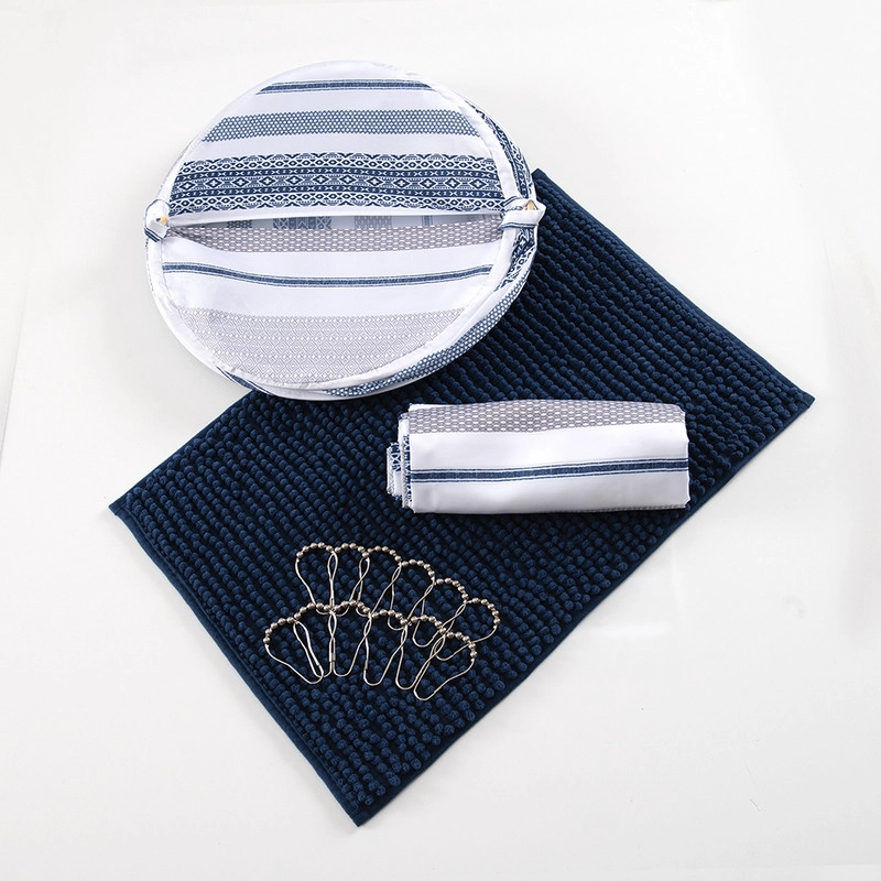 SET CORTINA+PISO+CESTO 4 PZAS MASHINI CHIU - 5