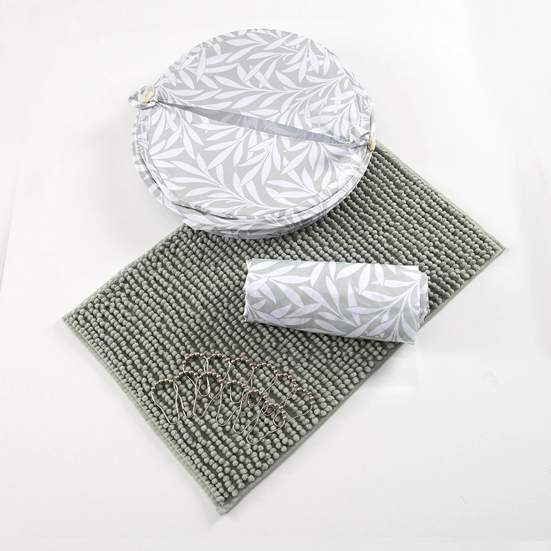 SET CORTINA+PISO+CESTO 4 PZAS MASHINI CEJAR - 5
