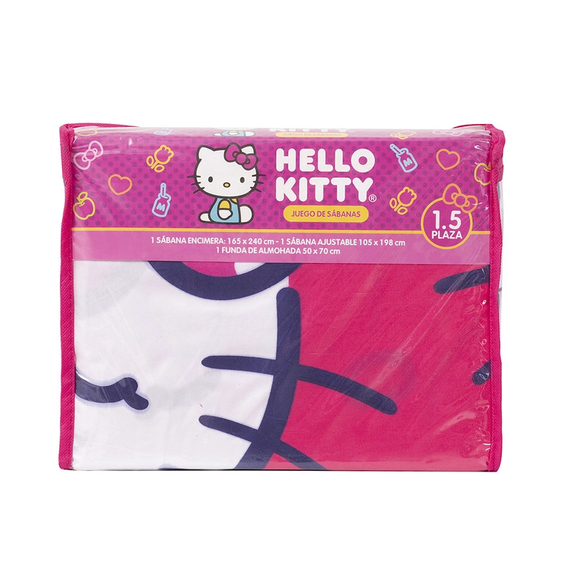 SABANA 1.5 PLAZAS HELLO KITTY SPARKLE - 4